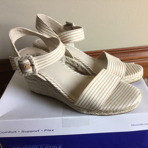 NWT LifeStride Tango Wedge Sandals - Picture 10 of 14